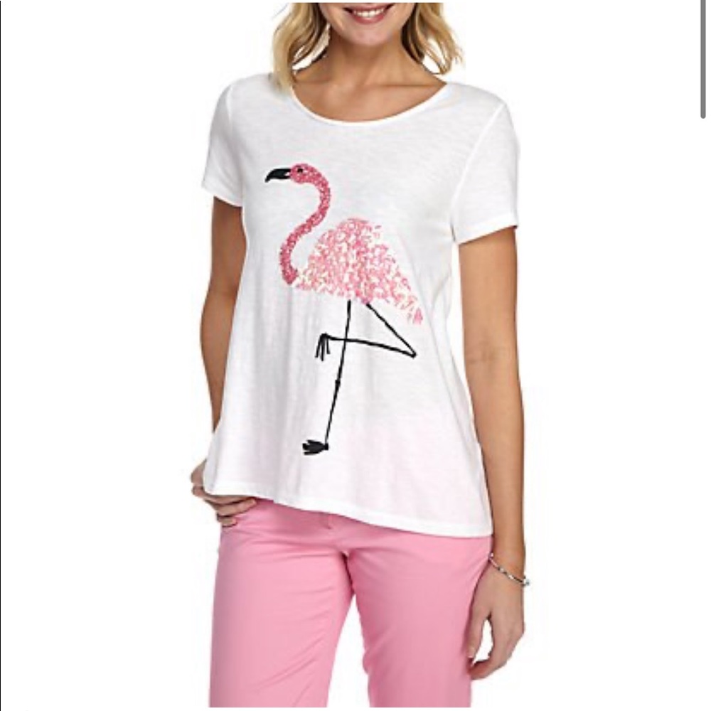 CROWN & IVY | Flamingo Authentic Tee Shirt